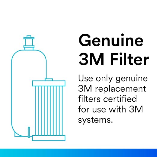 3M Water Filtration Products Replacement Cartridge for Commercial Ice Maker Machines HF90-S for High Flow Series ICE190-S, Reduces Cysts, Sediment, Chlorine Taste and Odor