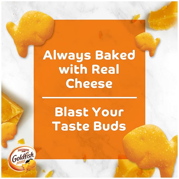 Goldfish Bold Mix Variety Pack Snack Crackers, 1 oz Snack Packs, 30 Ct Box