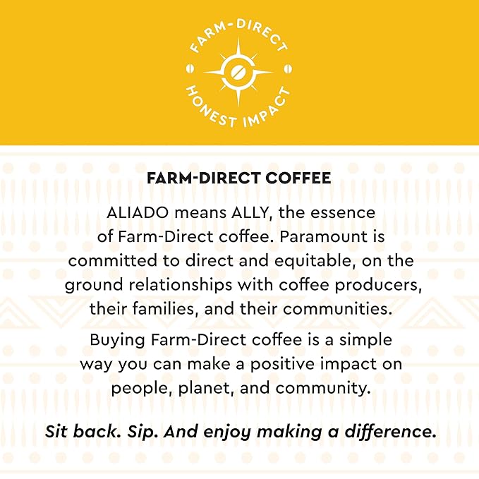 Paramount Roasters Aliado Farm-Direct Finca LaFortaleza 12oz Whole Bean Coffee, Single Origin from Chiapas, Mexico – Smooth Medium Roast, 100% Arabica