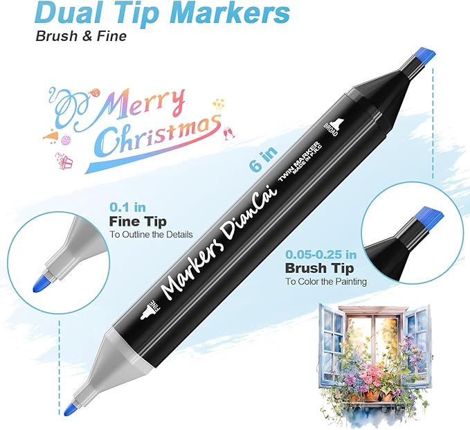 Alcohol Markers, 80 Colors Dual Tip Art Markers For Adults, Coloring Painting School Supplies Sketch Drawing Marker For Students Drawing and Coloring