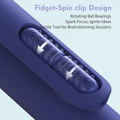 8 Pack Blue Ink Gel Pens，Quick-Dry 0.7mm Fine Point Fidget Pens for Smooth Writing, Journaling & Drawing, Aesthetic Morandi Color Pens for Women, School & Office Supplies (Vintage Blue Ink)