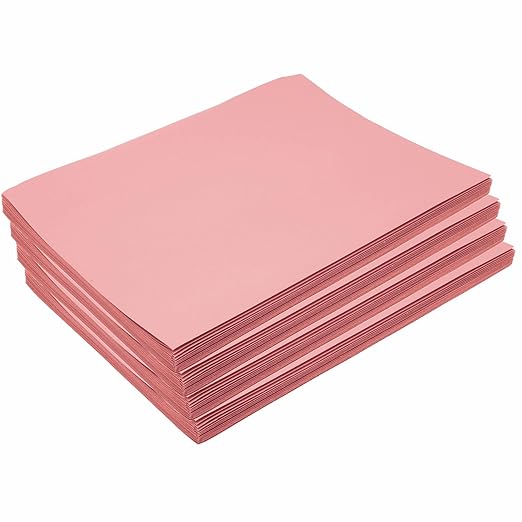 Construction Paper,Pink,9 inches x 12 inches,200 Sheets,Heavyweight Construction Paper,Crafts,Art,Kids Art,Painting,Coloring,Drawing,Creating,Paper,Art Project,All Purpose