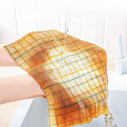 Disposable Kitchen Dish Cloths and Tableware Wipes, 30×42cm, 30pcs, Dual-use Cleaning Cloths for Dishwashing and Household Cleaning