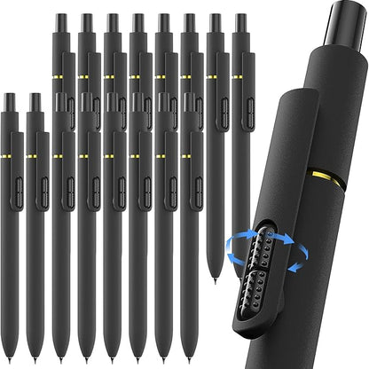 Fidget Gel Pens 16 Pack - 0.7mm Fine Point Black Ink, Smooth Writing Pens, Quick-Dry Black Ink for Journaling, School & Office Supplies, Long Lasting Aesthetic Pens, Gift for Man (16 Count)