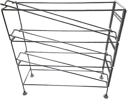 Rattleware 3-Tier Cup Dispenser, Adjustable, Angled, Metal Wire Basket Rack Organizer