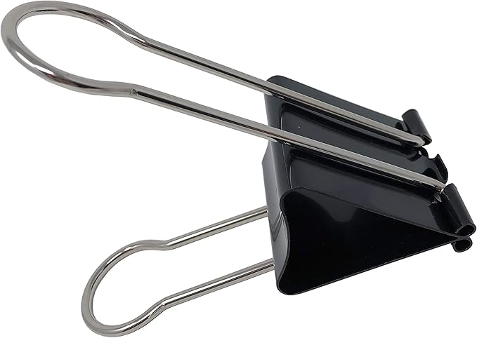 Clipco Binder Clips Super Extra Large 2-1/3in Black (2-Pack)