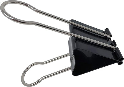 Clipco Binder Clips Super Extra Large 2-1/3in Black (2-Pack)