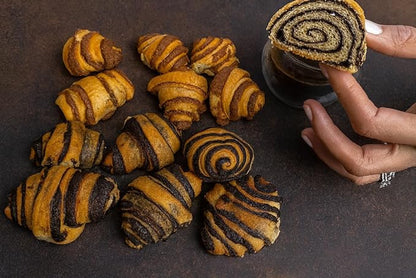 Taste of Home Rugelach Gift Basket – Premium Chocolate & Cinnamon Pastries, Croissant-Style Assorted Variety – Special Occasion Bakery Treat for Holidays, Birthdays, Sympathy, Shiva, Corporate & Thank You Gifts
