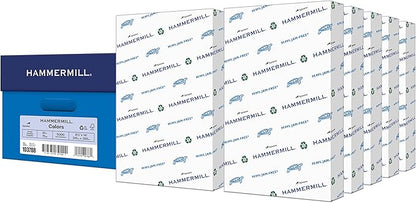 Hammermill Colored Paper, 20 lb Orchid Printer Paper, 8.5 x 14-10 Ream (5,000 Sheets) - Made in the USA, Pastel Paper, 103788C