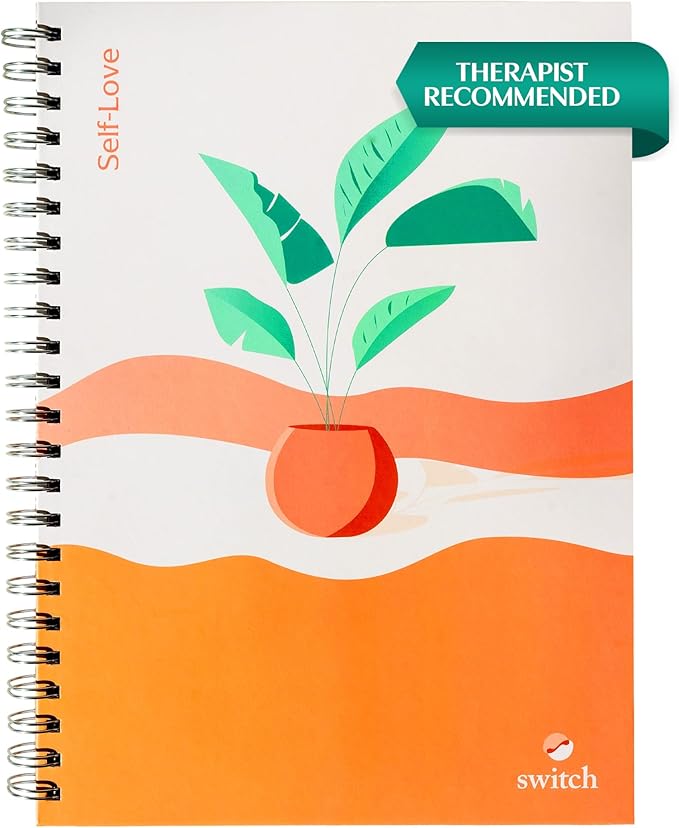 Switch Research Self-Love Journal - Self Care Journal for Women with Prompts - Mindfulness & Gratitude Journal, Therapist Recommended for Self Reflection & Personal Growth - Guided Writing Notebook A4