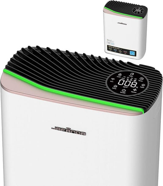 Smart WiFi HEPA Air Purifier for Home Large Room up to 1100 Ft², PM2.5 Display, Auto Mode & 20dB Sleep, Alexa App Control, Quiet Cleaner for Pets, Smoke, Dust, Allergies