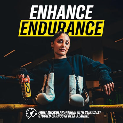 Cellucor C4 Energy Carbonated Zero Sugar Energy Drink, Pre Workout Drink + Beta Alanine, Sour Gummy Splash, 16 Fl Oz (Pack of 24)