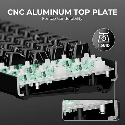 x XVX HE68 Pro Rapid Trigger Keyboard 60% Percent,Hall Effect Keyboard with Gateron Magnetic Jade Pro Switch,CNC Aluminum Frame Topographic Custom Mechanical Key Board for PC/Laptop/Xbox/PS4/PS5,Black