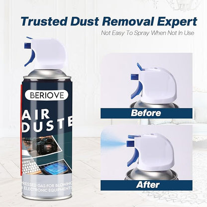 Keyboard Air Duster for Computer : Air Duster for PC Cleaning - Computer Air Duster Blower for Laptop - Reusable Car Dusters Airduster