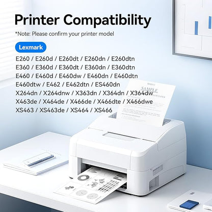 E260X22G Imaging Unit (Not Toner) High Yield Replacement for Lexmark E260X22G Drum Unit Compatible with E260 E360 E460 E462 E260d E260dn E260dt E260dtn E360d E360dn E460d E460dw E462dtn Laser Printer