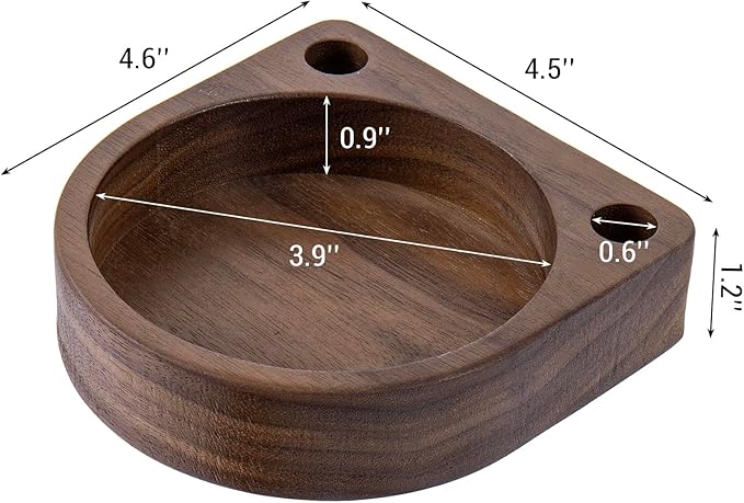 MyGift Dark Walnut Solid Wood Tabletop Guest Party Cup Holder Dispenser with Marker Pen Slots