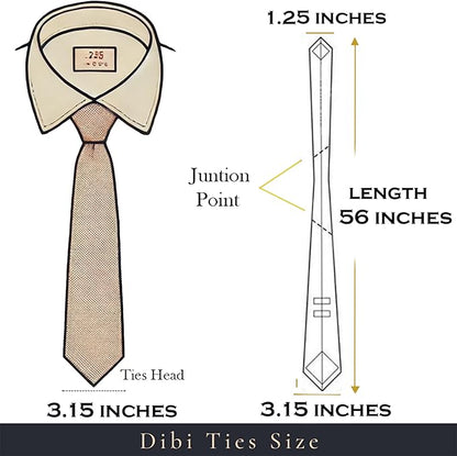 Dibi Solid Color Ties for Men, Formal Mens Ties, Neck Tie, Classic Tie for Boys Women Teens, Wedding Business Costume Necktie