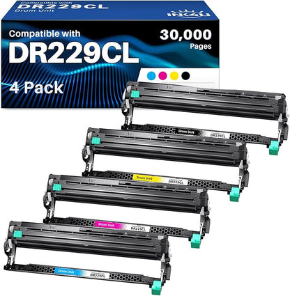 INK4U DR-229CL Drum Unit Compatible Replacement for Brother DR-229CL DR229 Drum Unit for BrotherHL-L3220CDW HL-L3280CDW MFC-L3720CDW MFC-L3780CDW HL-L3300CDW HL-L3295CDW MFC-L8395CD Printer, 4 Pack