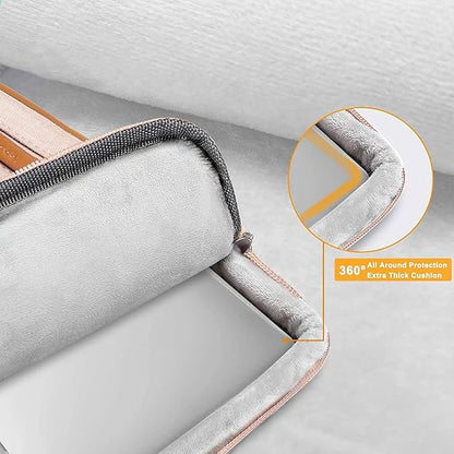 MOSISO 360 Protective Laptop Shoulder Bag,13 inch Computer Bags Compatible with MacBook Air M4 M3 M2 M1 2025-2018/Pro 13 2025-2016,Side Open Messenger Bag with 4 Zipper Pockets, Khaki