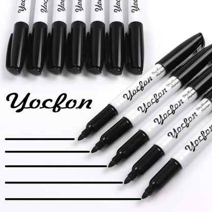 Dry Erase Markers 72 Pack, Black Whiteboard Markers With Fine Tip, Low Odor Dry Erase Markers for School Office Home