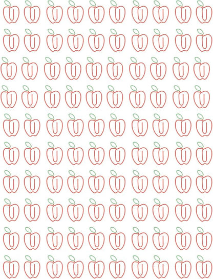 100pcs Cute Fruit Shape Paper Clips Metal Decorative Paperclips Plated Non Slip Mini Clips for Documents and Drawings