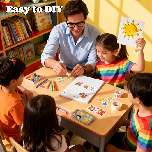 COMELY Clear Double Sided Sticky Dots: 300 Pcs 0.4" Glue Removable Adhesive Nano Circle Stickers - No Trace Strong Stick Tack for Museum - Office Balloon Wall Hanging Poster Crafts
