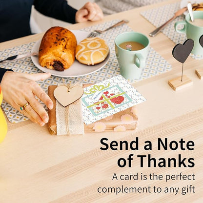 Greeting Card Making Kits DIY Blank Cards for Birthdays, 9 Envelopes, Flower Thank You Cards, Wildflower Thank You Cards with Envelopes
