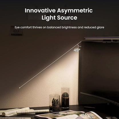 YEELIGHT Monitor Light Bar, Computer Monitor Lamp, 250LM No Glare Eye-Care LED Screen Bar, Touch Control USB Reading Desk Lamp for Home Office Work, Stepless Dimming Adjustable Color Temperature