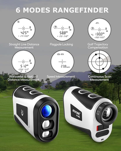X1 Golf Rangefinder with Slope, Flagpole Lock and Vibration, 660/1100YDS Laser Rangefinder for Golfing & Hunting, Rechargeable Laser Range Finder Distance Measuring with High-Precision