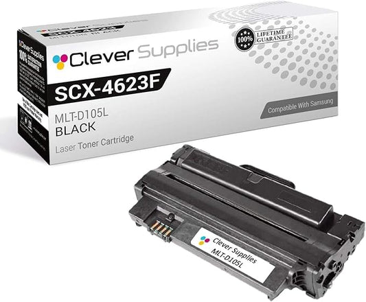 CS Replacement Toner Cartridge Compatible with Samsung SCX-4623FW MLT-D105L Black