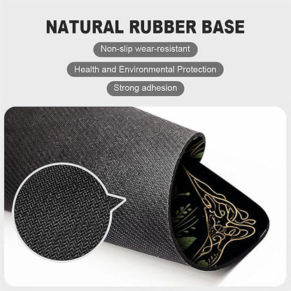 Square Mouse Pad Books and Skulls, Personalized Premium-Textured Custom Mouse Mat Design, Washable Mousepad Cloth, Non-Slip Rubber Base Computer Mouse Pads for Wireless Mouse