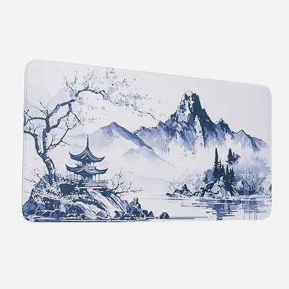 Large Mouse Pad, Japanese Desk Mat Extended Non-Slip Keyboard Mouse Pad Waterproof Office Desk Pad 23.6" x 11.8" Anime Mouse Pads Desktop Protector for Office and Home