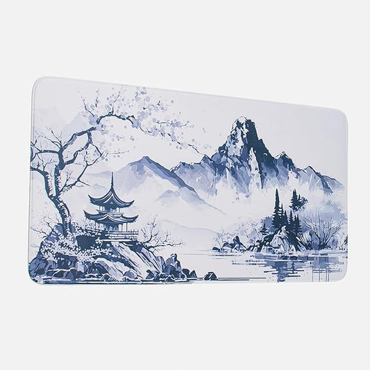 Large Mouse Pad, Japanese Desk Mat Extended Non-Slip Keyboard Mouse Pad Waterproof Office Desk Pad 23.6" x 11.8" Anime Mouse Pads Desktop Protector for Office and Home