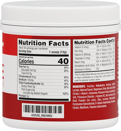 AdvoCare Rehydrate - Electrolyte Drink Mix - Includes Magnesium, Sodium, Potassium & Calcium - Antioxidant & Amino Acid Fortified - Supports Hydration & Recovery - Red Raspberry, 12.7 oz