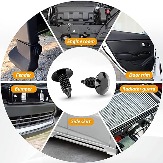 GOOACC - GRC-33 240PCS Bumper Retainer Clips Car Plastic Rivets Fasteners Push Retainer Kit Most Popular Sizes Auto Push Pin Rivets Set -Door Trim Panel Fender Clips for GM Ford Toyota Honda Chrysler