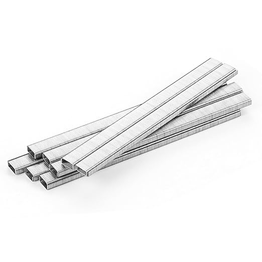meite 71/04 22 Gauge 71 Series 3/8-Inch (9.1 mm) Crown 3/16-Inch (4 mm) Leg Length Galvanized Upholstery Staples for MT7105 Stapler, 10,020 Counts/Box (5 Boxes)