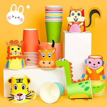 Disposable Paper Cups, 60pcs Orange Disposable Halloween Paper Cups For DIY Wedding Party Picnic BBQ Travel and Event 8OZ Halloween Party Cups(Orange)