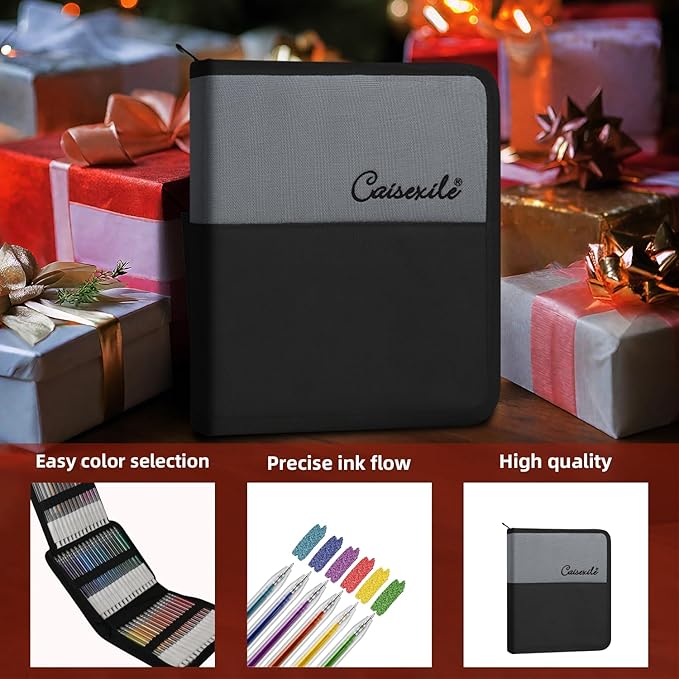 48 Colors Retractable Glitter Gel Pens, Colored Gel Pens, For Artists Coloring Books Drawing Journaling Doodling Writing Back to School Supplies