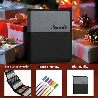 48 Colors Retractable Glitter Gel Pens, Colored Gel Pens, For Artists Coloring Books Drawing Journaling Doodling Writing Back to School Supplies