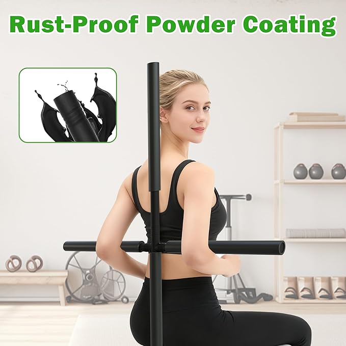 Back Straightener Posture Corrector for Women and Men - 32 Inch Heavy Duty Back Cracker with Anti-Slip and Cushioning Pads - Compatible Back Stretcher for Whole Family