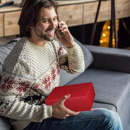 Gift Boxe 12" x 6" x 4" with Magnetic Closure Lid Gift Boxes for Presents,Bridesmaid Gifts Box,Cute Box,Birthday Gift box,Luxury for Gift Packaging, Magnetic Gift Box for Wrapping Gifts (Red)