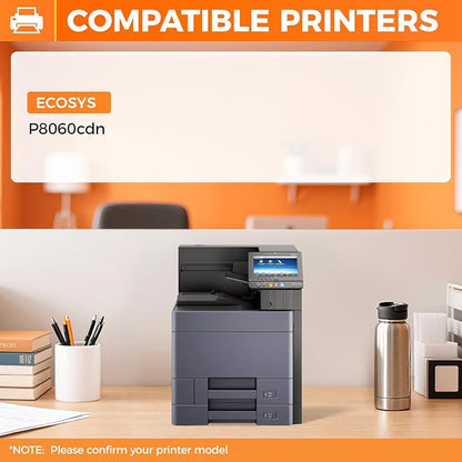 TK-8802 TK8802 Toner Cartridge 4-Pack High Capacity Replacement for TK-8802K TK-8802C TK-8802M TK-8802Y Compatible with Kyocera ECOSYS P8060cdn Printer 1T02RRBUS0 1T02RR0US0 1T02RRAUS0 1T02RRCUS0 CMYK