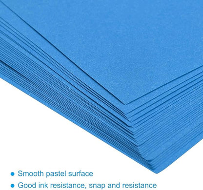 MECCANIXITY 50 Sheets Colored Copy Paper 8.3 x 11.7Inch Printer Paper 80gsm Lake Blue for Office Printing, Document Copying, Invitations, Forms, Art Projects