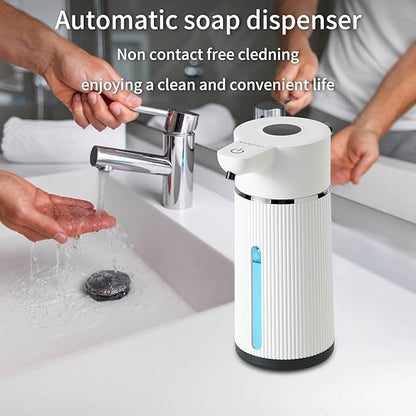 Automatic soap Dispenser,rechargeability touchless Dish Soap Dispenser，4-Level Adjustable，for Kitchen, Bathroom, Hotel, Restaurant (Foam Black)
