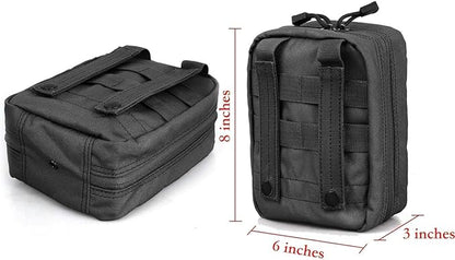 Carlebben EMT Pouch MOLLE Ifak Pouch Tactical MOLLE Medical First Aid Kit Utility Pouch (With Medical Supplies)