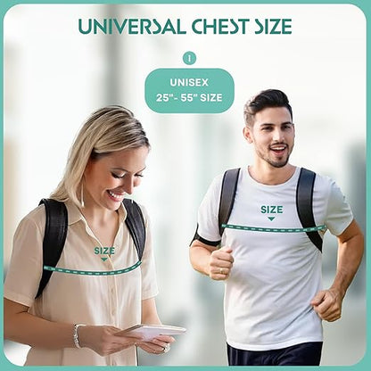 Posture Corrector for Women & Men - Fully Adjustable Back Brace Posture Corrector for Men & Women - Shoulder Brace - Back Straightener - Shoulder Support - Neck, Upper and Mid Spine Support