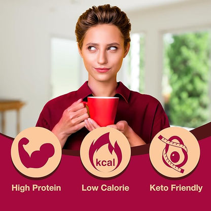 ProtiDIET High Protein Hot Cocoa Mix - 15g Protein - Quick and Easy-to-Prepare - Hot Cocoa High Protein Drink - 7 Packets