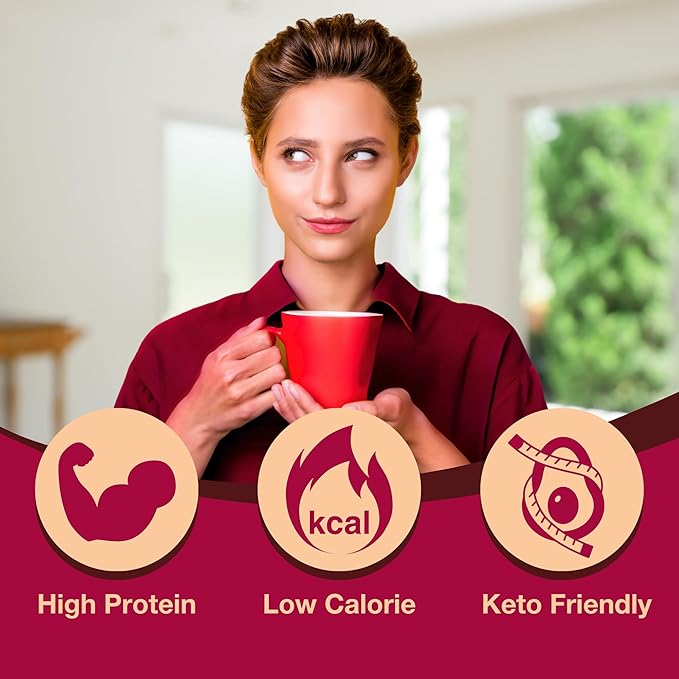 ProtiDIET High Protein Hot Cocoa Mix - Hot Cocoa Drink - 21 Servings of Smooth and Rich Chocolaty Protein Drink Mix Flavor - 17.6 oz Canister