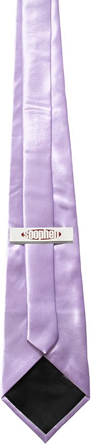 Soophen Mens Necktie 3.75" Tie Solid Color Ties