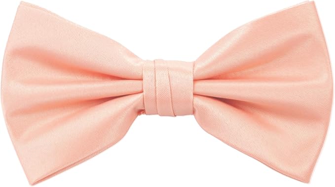TIE G 5pcs Tie Set in WHITE OR BLACK GIFT BOX: Solid Color Necktie, Satin Bow Tie, Pocket Square, Lapel, Cuff Links
